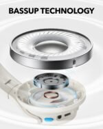 Soundcore Q11i Wireless Over-Ear Bluetooth Headphones by Anker, Deep Bass, 60H Playtime, Hi-Res Audio, Detachable Ear Cushions, Multipoint Connection - Image 4