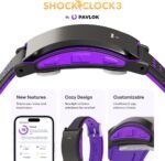 Pavlok Shock Clock 3 | Smart Alarm for Heavy Sleepers & Habit Breakers | Vibration, Beep & Safe Zap Wake Up | App-Controlled | Waterproof & Sweatproof | Silent Alarm for Couples | 1-Year Warranty - Image 3