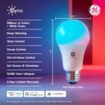 GE Cync A19 LED Smart Light Bulbs, Room Decor Aesthetic Bluetooth and WiFi Color Changing Lights, LED Indoor Light Bulb, Compatible with Alexa and Google (2 Pack) - Image 3
