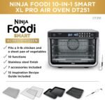 Ninja DT251 Foodi 10-in-1 Smart XL Air Fry Oven, Bake, Broil, Toast, Roast, Digital Toaster, Thermometer, True Surround Convection up to 450°F, includes 6 trays & Recipe Guide, Silver - Image 5