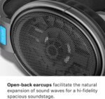 Sennheiser HD 600 - Audiophile Open-Back Dynamic Wired Headphones Over Ear with Natural Soundstage and Premium Comfort for Music Lovers, Open Metal Earpiece Covers, Black - Image 3