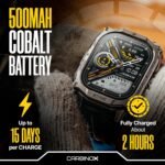 CARBINOX Smart Watch Edge Rugged, 1.96″ AMOLED, Stainless Steel, IP69K/5ATM Fitness trackers, Dual-Band GNSS, 500mAh, Bluetooth Calls, Smart Watch for Android Phones iOS (Silver) - Image 4
