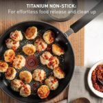 T-Fal Ultimate Hard Anodized Nonstick Fry Pan With Lid 12 Inch, Oven Broiler Safe 400F, Lid Safe 350F, Cookware, Pots and Pans, Kitchen Frying Pans, Skillets, Home, Dishwasher Safe, Black - Image 4