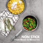 Sauce pan with lid,1.5 Quart & 2.5 Quart Hybrid Nonstick Sauce pans set, Stainless Steel cookware,non stick Pots PFOA Free,Works on Induction,Ceramic and Gas Cooktops - Image 3