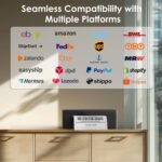 Shipping Thermal Label Printer, 4x6 Portable Label Printer, Bluetooth Label Maker for Small Business, Support iPhone,Android,Windows,Mac,Chromebook,Works with USPS, Ebay,Shopify&More, Black - Image 5