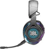 JBL Quantum One - USB wired over-ear professional gaming headset with head-tracking enhanced JBL QuantumSPHERE 360, Active noise cancelling and Hi-Res certified sound (Black) - Image 4
