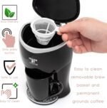 Moss & Stone Mini Drip Coffee Maker with Mug, Small Coffee Pot With Coffee Cup, One Cup Coffee Maker (1 Drip & 4oz Mug) - Image 5