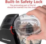 Liebe&Lecker Mini Food Processor,1.5 Cup Mini Chopper for Cutting Vegetable, Garlic,Onion and Meat - Image 4