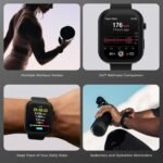 iTouch AIR 5 PRO Smartwatch – 1.96” AMOLED Display, GPS, Bluetooth Calling, 100+ Sport Modes, 24/7 Heart Rate, SPO₂, Stress & Sleep Tracking, 3ATM Water Resistant – Android & iOS (Silver/Navy) - Image 5