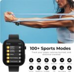 iTouch AIR 5 PRO Smartwatch – 1.96” AMOLED Display, GPS, Bluetooth Calling, 100+ Sport Modes, 24/7 Heart Rate, SPO₂, Stress & Sleep Tracking, 3ATM Water Resistant – Android & iOS (Silver/Navy) - Image 6