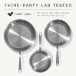 Made In Cookware - 3-Piece (Includes 8",10",12") Stainless Frying Pan Set - 5 Ply Stainless Clad - Professional Cookware - Crafted in Italy - Induction Compatible - Image 3