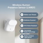 Wireless Human Presence Sensor LWR01, mmWave Radar, Occupancy & Motion Sensor, Battery-Powered, IPX3 Water Resistant, Matter Over Thread, Requires Thread-Compatible Smart Home Hub/Router - Image 3