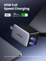 UGREEN Nexode 65W GaN USB C Wall Charger, 4-Port Fast Type-C Charger Compatible with MacBook Pro/Air, iPhone 17/16/15 Series, Galaxy S25/S24, Pixel 10/9, iPad Pro, Steam Deck - Image 3