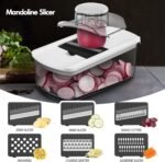 Cambom Vegetable Chopper With Container, Multifunctional Food Chopper Onion & Vegetable Cutter Dicer With 8 Blades, Carrot & Veggie Slicer 8 Blades - Image 3