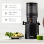 Hurom H320 Cold Press Juicer Machine, Easy to Clean Masticating Slow Juicer, Coarse Strainers, Self-Feeding, Hands Free, Family Size, Quiet Motor, Easy Assembly (Black) - Image 4