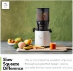 Hurom H320 Cold Press Juicer Machine, Easy to Clean Masticating Slow Juicer, Coarse Strainers, Self-Feeding, Hands Free, Family Size, Quiet Motor, Easy Assembly (Black) - Image 5