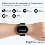 EmeTerm Smart FDA-Cleared Anti-Nausea Wristwatch Touchscreen IP67 Waterproof Morning Motion Sickness Relief Rechargeable Fast Acting Drug Free - Image 4