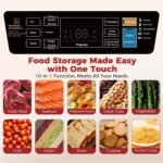 95KPa Vacuum Sealer Machine for Food, Automatic with Dual 12mm Heat Seal, 10-in-1 Modes, Built-in Cutter & Bag Storage, Includes 1 Roll and 10 Pre-Cut Bags - Image 3