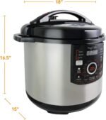 Megachef's 12 Quart XL Digital Pressure Cooker with 15 Presets - Image 4