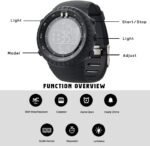 PALADA Men's Digital Sports Watch Waterproof Tactical Watch with LED Backlight Watches for Men - Image 5