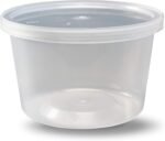 DuraHome - Deli Containers with Lids Leakproof - 40 Pack BPA-Free Plastic Microwaveable Clear Food Storage Container Premium Heavy-Duty Quality, Freezer & Dishwasher Safe (16 oz.) - Image 3