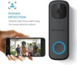 Amcrest 4MP Video Doorbell Camera Pro, Outdoor Smart Home 2.4GHz and 5GHz Wireless WiFi, Micro SD Card, AI Human Detection, IP65 Weatherproof, 2-Way Audio, 164º Wide-Angle Wi-Fi AD410 - Image 3