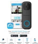 Amcrest 4MP Video Doorbell Camera Pro, Outdoor Smart Home 2.4GHz and 5GHz Wireless WiFi, Micro SD Card, AI Human Detection, IP65 Weatherproof, 2-Way Audio, 164º Wide-Angle Wi-Fi AD410 - Image 5