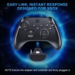 2.4GHz Wireless Gaming Headset for Xbox Series X|S, Xbox One, Xbox 360, PS5/4, PC, Low-Latency Bluetooth Gaming Headphones with Stereo Sound, Noise Canceling Mic, Black - Image 4