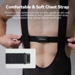 CYCPLUS Heart Rate Monitor Chest Strap H2Pro, Bluetooth ANT+ Heart Rate Monitor Chest Sensor with 500h Battery, IPX7 Waterproof and Dustproof, HRM Works with Strava/CYCPLUS App - Image 5