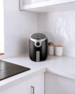 COSMO COS-23AFAKB 2.3 Quart Electric Small Air Fryer with Temperature Control, Timer, Auto Shut-Off, Non-Stick Frying Tray, 1000W Compact Mini Air Fryer (2.3 Quarts, Stainless Steel/Black) - Image 3