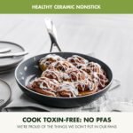 GreenPan 22 Piece Valencia Pro Ceramic Nonstick Cookware Set, PFAS-Free, Induction Ready, Hard Anodized Pots & Pans with Lids, Compatible on All Cooktops, Dishwasher & Oven Safe, Gray - Image 4