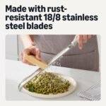 Amazon Basics Zester and Grater Tool, Soft Grip Handle, Dishwasher-Safe, Linen Gray - Image 5