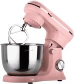 CULINARY CHEF 4.5L Retro Stand Mixer (Pink), 4.75 Quart - Image 3