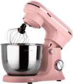 CULINARY CHEF 4.5L Retro Stand Mixer (Pink), 4.75 Quart - Image 4