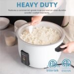 Aroma Housewares 60-Cup (Cooked) (30-Cup UNCOOKED) Commercial Rice Cooker (ARC-1033E),White - Image 3
