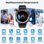 Smart Watch, 2025 AMOLED 3D 1.43" Smartwatch for Men Women (Answer/Make Call), 60 Days/Flashlight/130+ Sports, Heart Rate/Sleep Monitor, IP68 Waterproof Fitness Activity Tracker Android iOS - Image 5