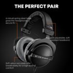 beyerdynamic DT 770 Pro Studio Headphones - Over-Ear, Closed-Back, Professional Design for Recording and Monitoring (80 Ohm, Grey) - Image 3