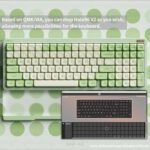 nuphy Halo96 V2 Wireless Mechanical Gaming Keyboard, Gasket Structure, 96% Hot Swappable, 99 Keys RGB Backlit, Bluetooth/USB-C/2.4GHz, Raspberry Switches (46gf), Green - Image 4