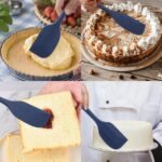 Silicone Spatulas Set, Rubber Spoon Spatula Heat Resistant Spoonula One Piece Design Seamless Spatula Non-Stick Scrapers Baking Mixing Tool (Dark Blue) - Image 3