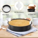 8 Inch Round Cake Pan Set of 3, Nonstick Baking Pans with 90PCS Parchment Paper, Dishwasher Safe - Image 4