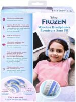 eKids Disney Frozen 2 Bluetooth Headphones with Microphone, Volume Reduced to Protect Hearing, Adjustable Wireless Headphones for School Home Travel, for Fans of Anna and Elsa - Image 4