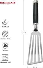 KitchenAid KO024OHOBA Gourmet Stainless Steel Flex Turner,Black - Image 3
