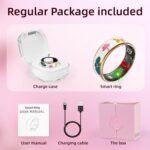 Smart Ring Health Tracker, Men & Women, Featuring a Heart Rate Monitor, Sleep Tracker, 8 Exercise Modes, Step Counter, IP68 Waterproof(White, 7) - Image 5