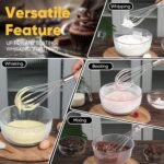OOKUU Stainless Steel Wire Whisk Set - 3 Packs Balloon Whisk, Thick Wire Wisk ＆ Strong Handles, Egg Frother for Cooking, Blending, Whisking, Beating and Stirring (8"+10"+12") - Image 9