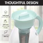 Primula The Big Iced Tea Maker and Infuser, Plastic Beverage Pitcher with Leak Proof, Airtight Lid, Fine Mesh Reusable Filter, Made without BPA, Dishwasher Safe, Aqua - Image 4