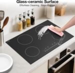 6400w Induction Cooktop: 30 Inch Electric Stove with 4 Burner - Electric Stove Top Burner for Built-in or Countertop Use, 9 Power Levels, Timer & Child Safety Lock - Image 5