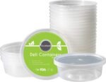 DuraHome - Deli Containers with Lids 8 oz. Leakproof - 40 Pack Plastic Microwavable Clear Food Storage Container/Slime Premium Heavy-Duty Quality, Freezer & Dishwasher Safe - Image 3