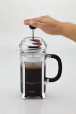 BonJour Coffee Stainless Steel French Press with Glass Carafe, 33.8-Ounce, Monet, Black Handle - Image 3