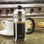 BonJour Coffee Stainless Steel French Press with Glass Carafe, 33.8-Ounce, Monet, Black Handle - Image 4