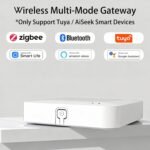 Tuya ZigBee 3.0 Hub/Wired Gateway, WiFi Smart Home Bridge Remote Controller,Work with Tuya ZigBee Smart Device, White - Image 3